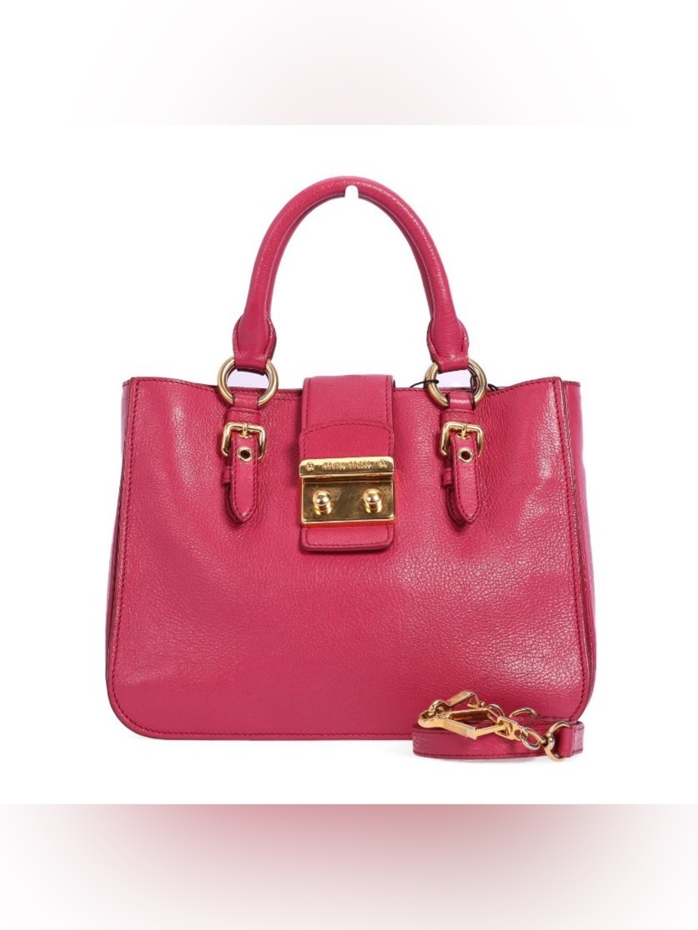 Miu Miu Medium Leather Tote w/COA